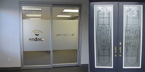 Sandblast glass di bali